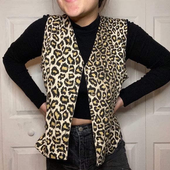 Leopard cheetah print vest - Picture 1 of 8